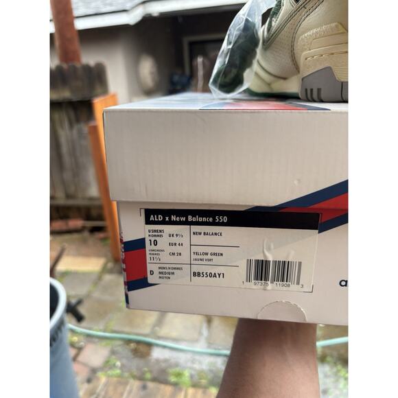 ALD X New Balance 550 Yellow Green Size 10 BB550AY1